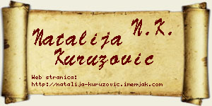 Natalija Kuruzović vizit kartica